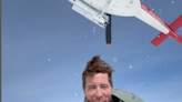 Shaun White Snowboards Out of a Helicopter