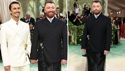 Sam Smith matches with boyfriend Christian Cowan as they make red carpet debut at Met Gala 2024