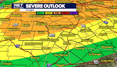 Austin weather: Severe storms possible with highs in 90s