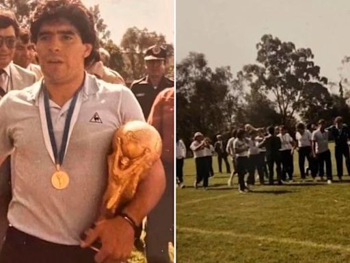 Las imágenes inéditas de Diego Maradona y la selección argentina festejando el título en México 86 que se hicieron virales