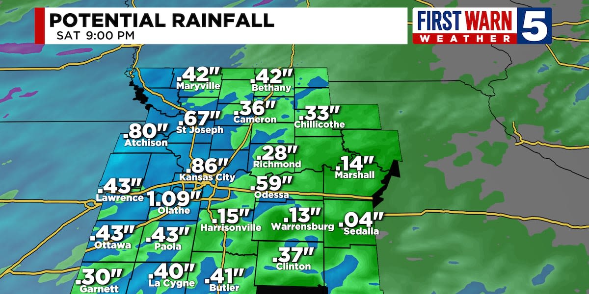 FORECAST: First Warn in place for Saturday morning storm chances