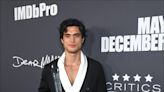 Charles Melton Cries While Accepting An Award For His Star Turn In "May December"