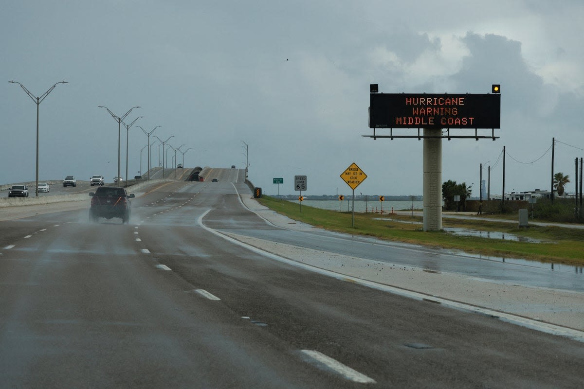 Watch view of downtown Houston and Galveston as Hurricane Beryl bears down on Texas