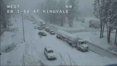 Interstate 80 closes after multiple spinouts on snowy roads