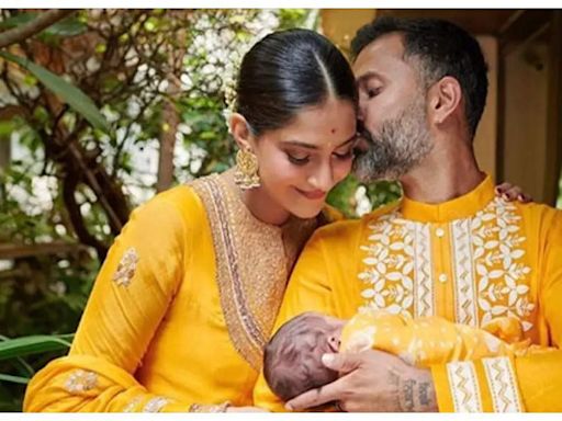 Sonam Kapoor shares a special appreciation post for her husband Anand Ahuja; calls him ‘best’ dad to son Vayu - Times of India