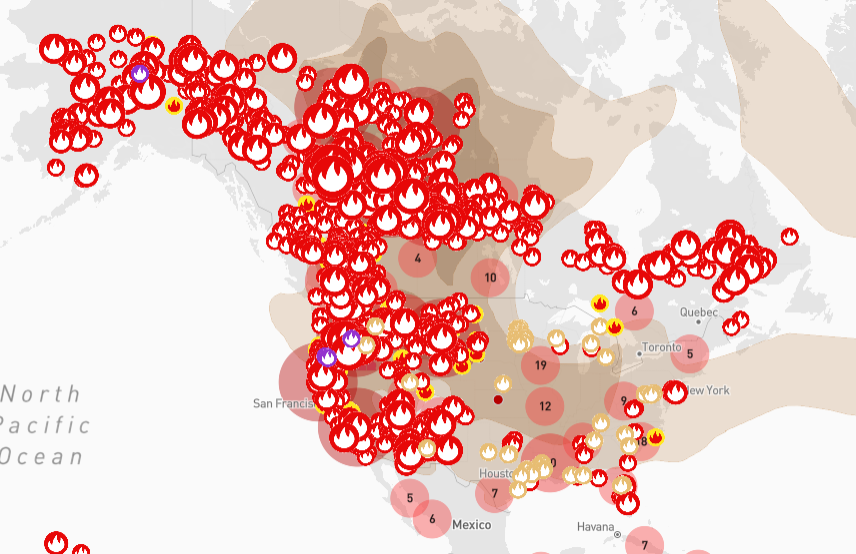 Wildfire smoke arrives in Rochester: Wildfire map and air quality in your area