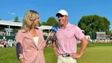 Amanda Balionis makes announcement as Erica Stoll strides fairways with Rory McIlroy