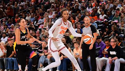 Phoenix Mercury honor UConn legend Diana Taurasi, Sun star DeWanna Bonner in celebration of 2014 WNBA title