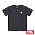 EDWIN 涼感系列 小LOGO圓領短袖T恤-男-黑色