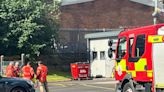 Cordon in place as fire crews battle blaze at industrial estate