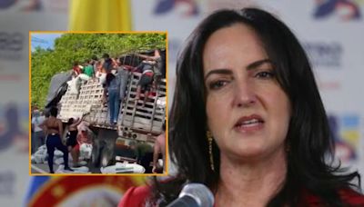 “Parece un país de piratas”: María Fernanda Cabal ‘estalló' por saqueo de camión de carga