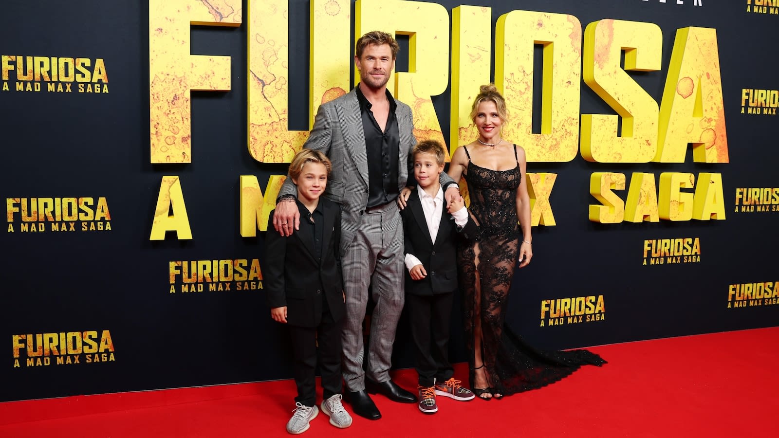 Chris Hemsworth steps out with wife, kids at 'Furiosa' premiere