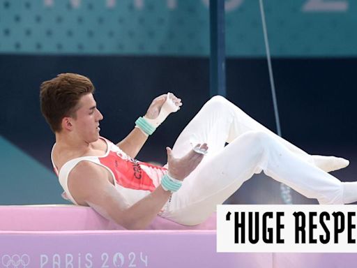 Paris 2024 Olympics gymnastics video: Watch as Felix Dolci falls from high bar due to handguard split