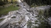 Tourists evacuated by helicopter from Swiss mountain after mudslide cuts off road