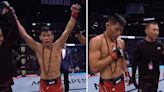 UFC fighter's Chinese flag snatched away during in-ring victory celebration in controversial move