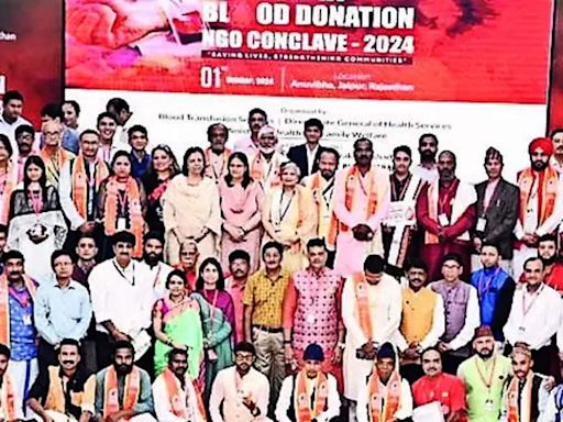 National Conclave in Jaipur Recognizes Top Blood Donation States: Mizoram, Delhi, and Haryana Shine | Jaipur News - Times of India