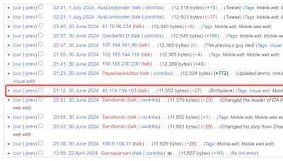 South African minister's Wikipedia entry falsely claimed he is Zimbabwean