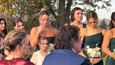 Woman slammed for emotional response to her brother's wedding vows