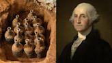 Novas garrafas com frutas são encontradas em mansão de George Washington