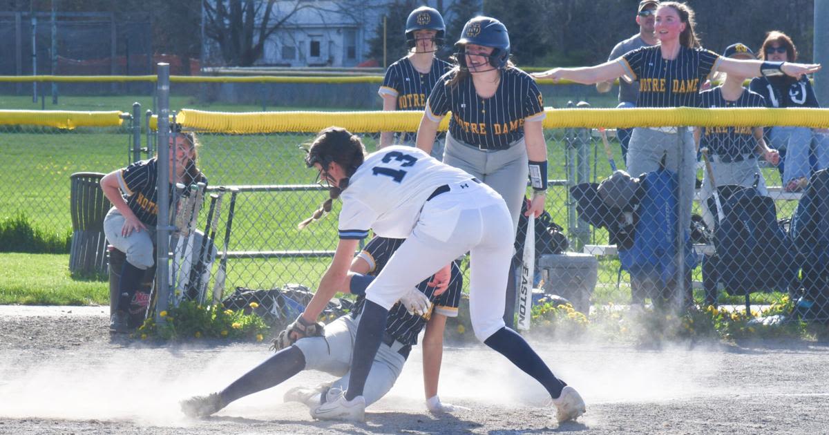 Ella Trinkaus strikes out 13 to help Utica-Notre Dame softball blank CVA