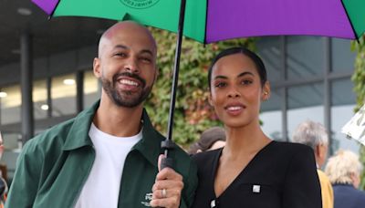 Marvin and Rochelle Humes enjoy a 'day date' at day three of Wimbledon