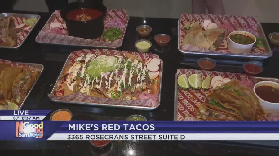 WATCH: Mike’s Red Tacos opens second San Diego location