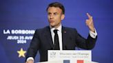 Europe is ‘too slow and lacks ambition’ in the face of global threats, says Macron
