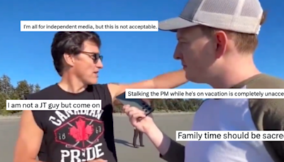 Trudeau's family vacation in BC disrupted by right-wing reporter | Canada