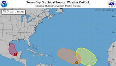 National Hurricane Center tracking 3 tropical waves after drenching Florida rains