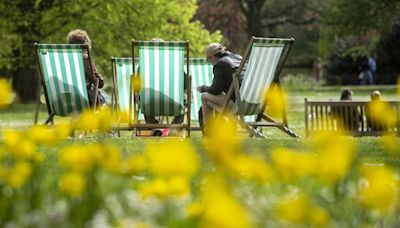 Hour-by-hour weather forecast for Early May Bank Holiday Monday in London