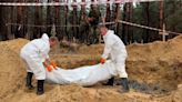 Ukraine: near Izyum, the war dead buried in a forest