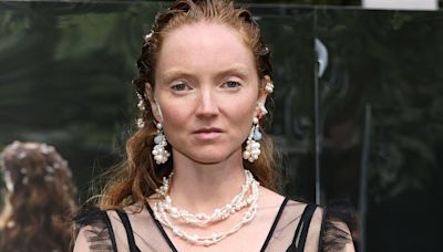 Lily Cole and Dianna Agron model for Completedworks at LFW