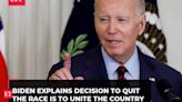 Joe Biden's first address after quitting US Presidential race: 'Passing the torch to next-gen…'