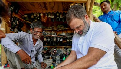 UP cobbler rejects Rs 10 lakh, keeps slipper made by Rahul Gandhi