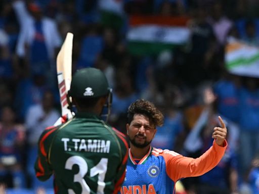 IND vs BAN: Kuldeep Yadav Delivers a Special Send-off After Dismissing Towhid Hridoy in T20 World Cup 2024 - WATCH - News18