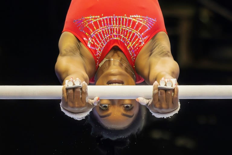 US gymnastics great Biles aims to lock up Paris berth at US Olympic trials