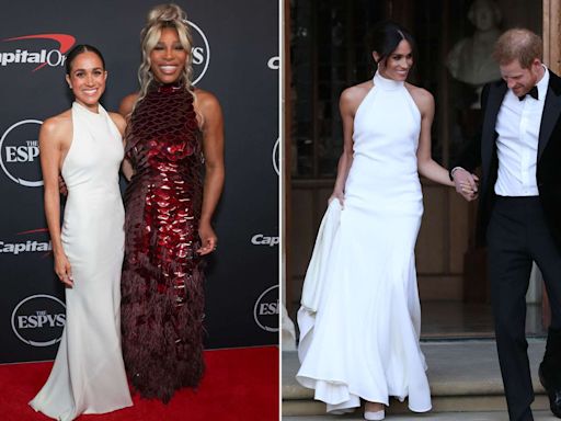 Meghan Markle Sparks Double Take in ESPYs Dress That Looks Upcycled from Her Wedding Reception Gown