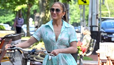 Jennifer Lopez Proved That This Hollywood-Favorite Dress Style Is Comfy and Practical — Even for Bike Rides