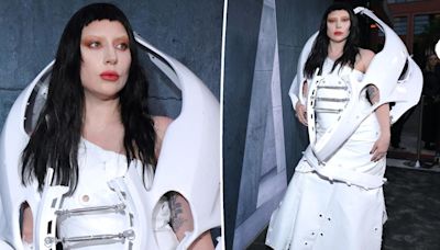 Lady Gaga attends ‘Chromatica Ball’ Los Angeles premiere wearing a ‘car part’: ‘I don’t know what kind’