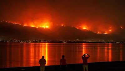 California wildfires burn dozens of homes, ski resort