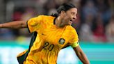 Chelsea’s Sam Kerr on target as Australia end England’s 30-game unbeaten streak