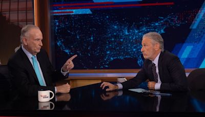 Jon Stewart welcomes Bill O’Reilly back to Daily Show to reveal moment Trump is still ‘haunted’ by