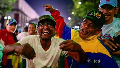 Choreographed celebrations in Venezuela as Maduro claims win