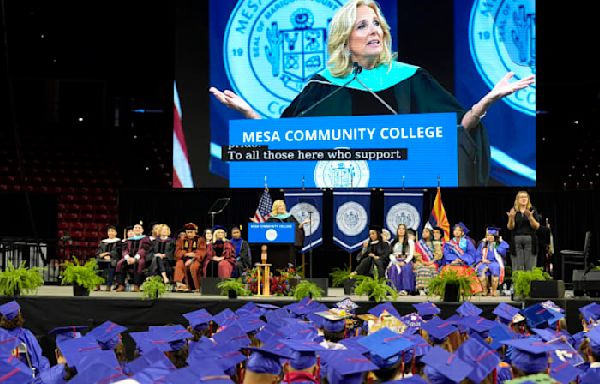 Jill Biden tells Arizona college graduates to tune out people who tell them what they 'can't' do