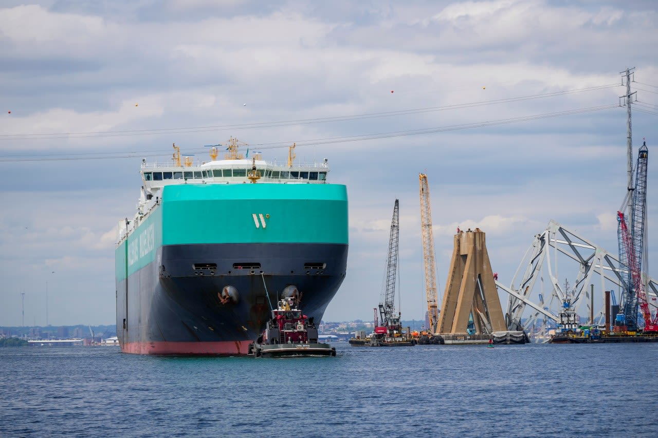 New deep-water channel allows first ship to pass Key bridge wreckage in Baltimore