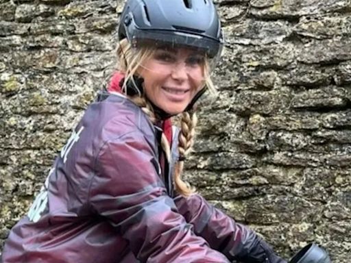 Amanda Holden 'had to strip naked' as she gives charity bike ride update