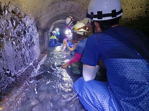 屏東水環境教育 帶學童體驗三角堰堤 (圖)