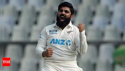 New Zealand left-arm spinner Ajaz Patel trains in Mumbai ahead of India Test tour | Cricket News - Times of India