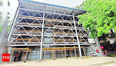 Unused Puzzle Car Park at Indira Gandhi Glass House Blamed on Lack of Publicity | Hubballi News - Times of India