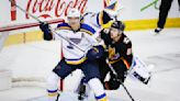 Brandon Saad scores twice as Blues beat Flames 4-3